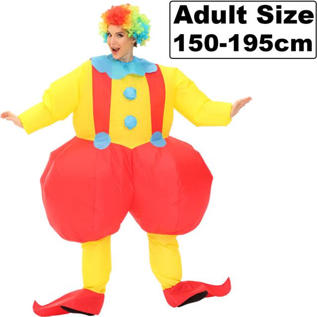 (Adult size 150-195cm, P) Adult Kids Dinosaur Inflatable Costume Clown Dress Suit Anime Halloween Christmas Purim Party Cosplay Costumes