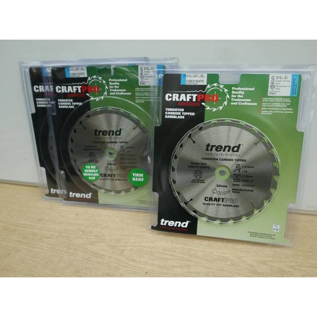 Trend Wood Cordless Atbr Circular Saw Blade 210mm x 30mm x 24T