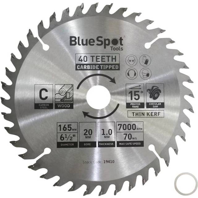 Dewalt dt10640 165mm x 20mm bore 40t tct dcs391 circular saw blade