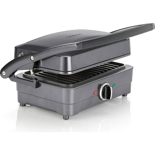 Grill and Griddle, Sandwich toaster, panini press, contact grill, electric griddle, Non-stick removable plates, dishwasher safe, Health