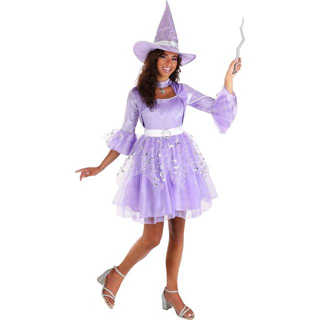 Adult Celestial Witch Costume | Witch Costumes - Purple&#47;Gray&#47;White (L)