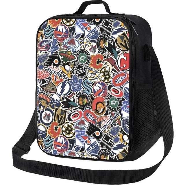 Kids Lunch Bag NHL Teams Stickers Insulated Tote Box for Girls Boys Back to School