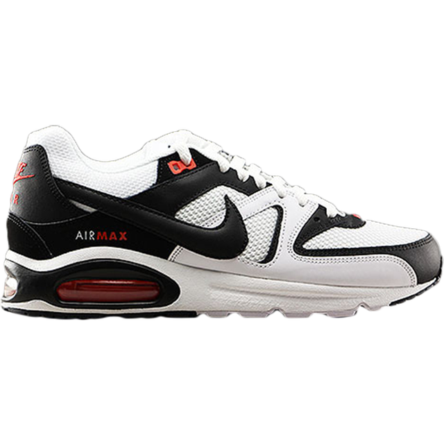 Nike Herr Air Max Command Shoe löparskor, Vit vit svart max orange, 44.5 EU