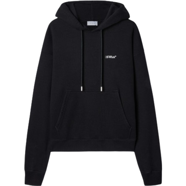 Men's Off-White Lunar Arrow Skate Fit Black Sweatshirt - Size: 38/Regular