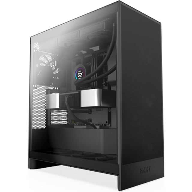 NZXT H7 Flow (2024) Black Mid Tower Case - CM-H72FB-01