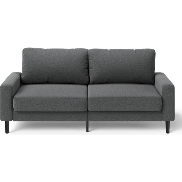 George Oliver Pitsburg sofa with foam cushions - Modern design sofa with durable design and easy assembly Grey 88.5cm H X 195cm W X 83cm D
