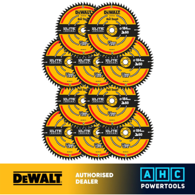 2 x Dewalt DT1670 ELITE EXTREME Cordless Mitre Saw Blade DCS365 184mm 60 Tooth