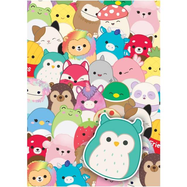 Squishmallows Wrapping Paper 2 Sheets & 2 Tags Gift Wrap