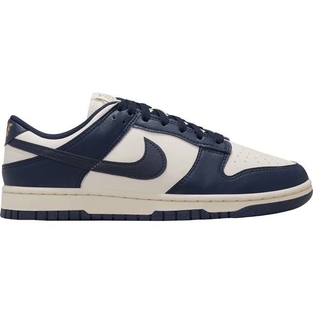 Nike Dunk Low Trainers in Ivory & Navy - Cream/Navy