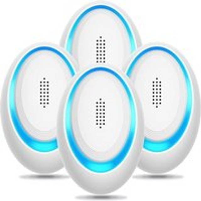 Alwaysh - Ultrasonic Pest Repeller, Electronic Insect Mouse Traps 4 Packs for Indoor, Mosquito Spider Repellent Plug-in, Effective Rat Repellent