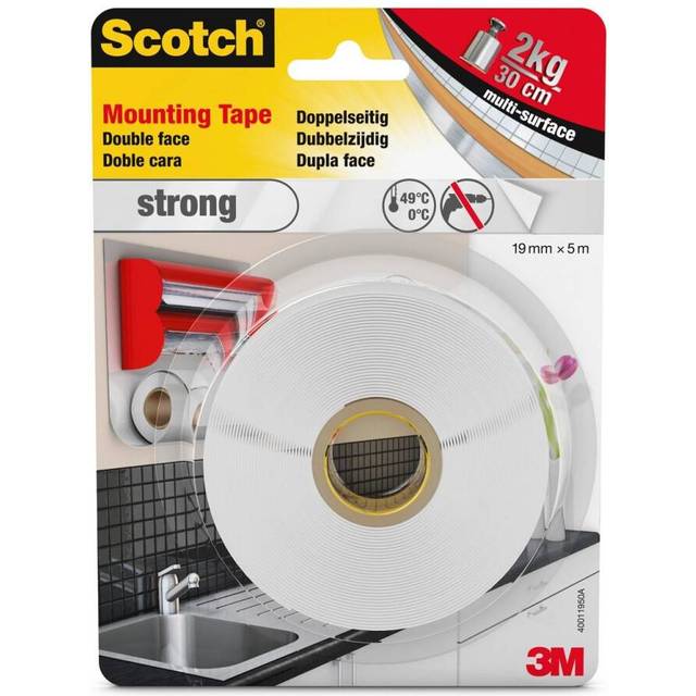 Scotch 40011950 Mounting Adhesive Tape Strong Double-Sided