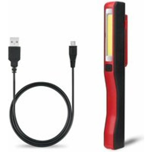Hoopzi - led Torch Inspection Light - Rechargeable led Work Light Super Bright cob led Torch Pocket Torch Camping Light with Magnetic Clip for Home