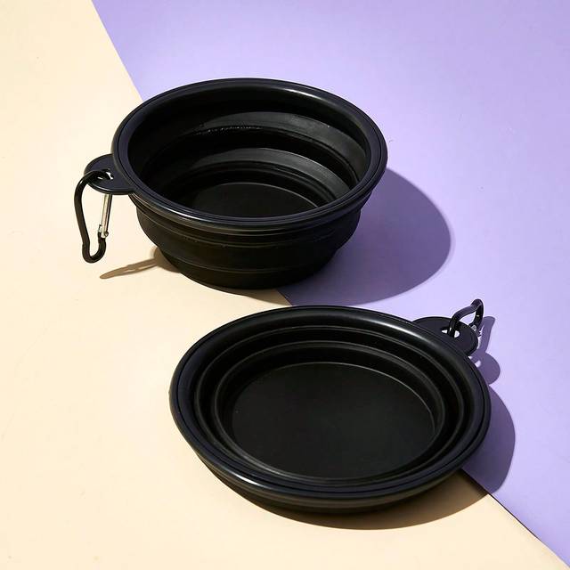 PETSIN 1pc Outdoor Dog Bowl Wholesale Portable Pet Folding Bowl Slow Food Bowl Silicone Hanging Dog Bowl Cat Bowl Water Cup Pet Water Bowl