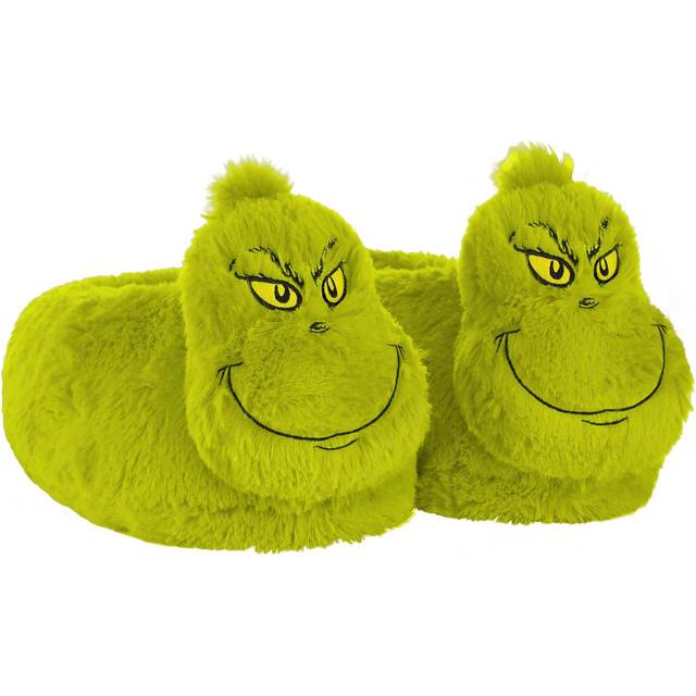 The Grinch 3D Adult Character Slippers - Black&#47;Green (L/XL)