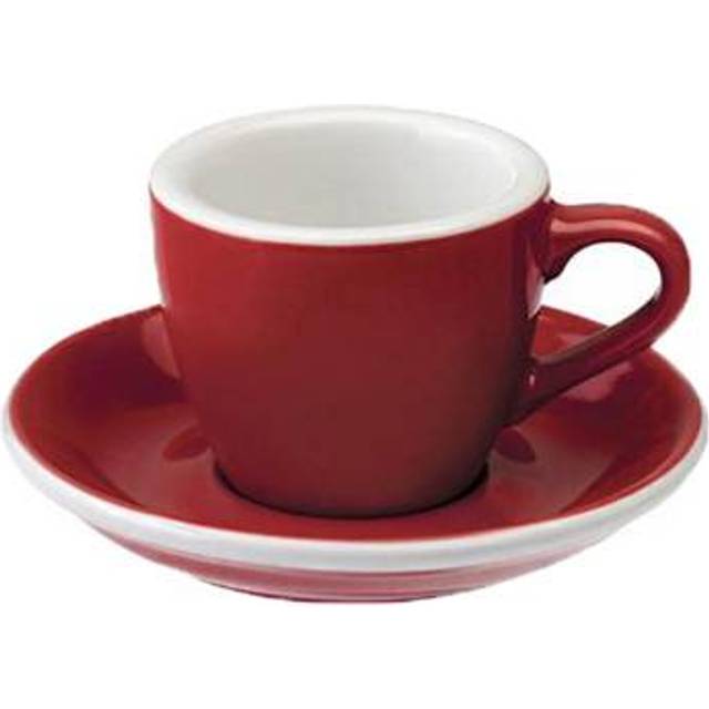 Espresso cup with a saucer Loveramics Egg Red, 80 ml