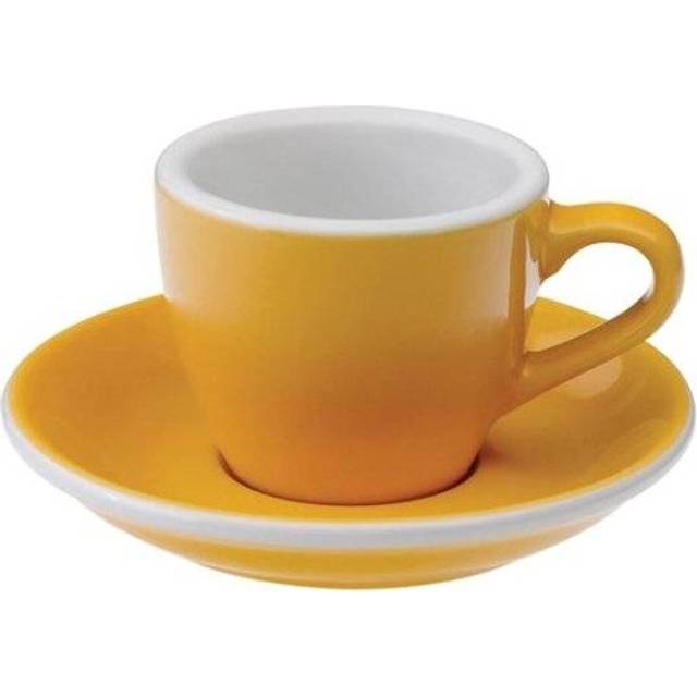 Espresso cup with a saucer Loveramics Egg Yellow, 80 ml