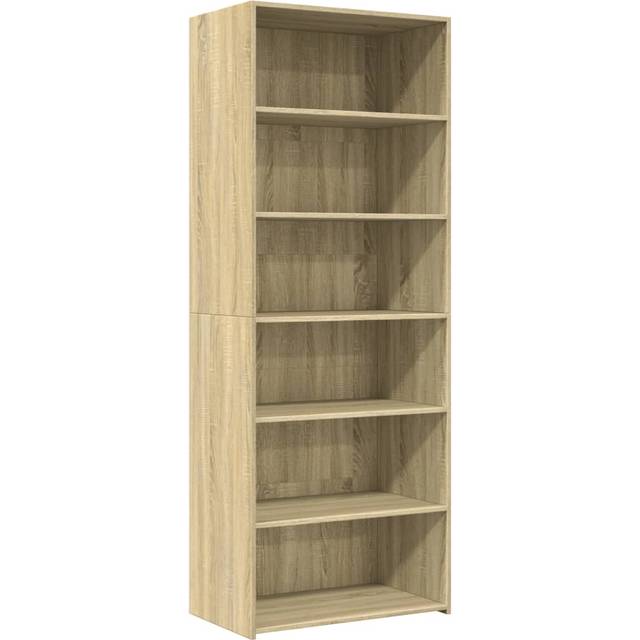 Högskåp sonoma-ek 70x41x185 cm konstruerat trä