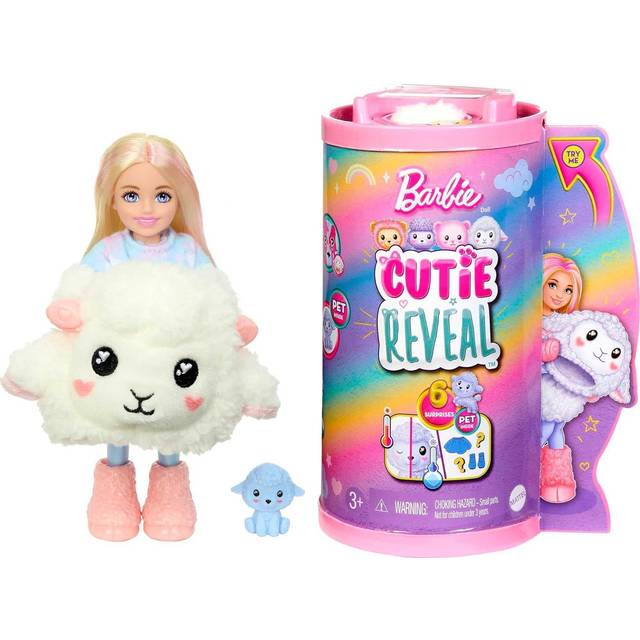 Barbie Cutie Reveal Surprise Doll and Pet (Styles Vary)