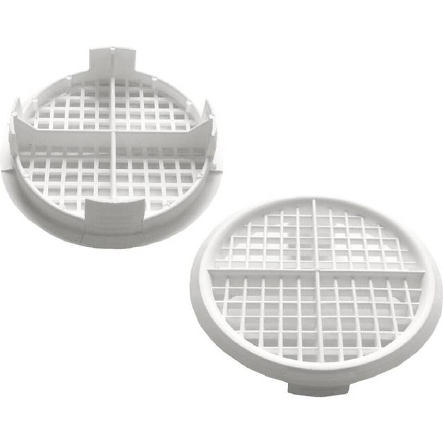 Smarthome 2 X White Vivarium/caravan 70mm Fine Insect Air Vents - One Size