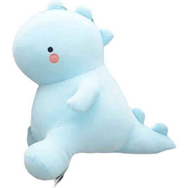 (Blue, 50cm/19.69in) Dinosaur Plush Toy Doll Pillow Pp Cotton Stuffed Girl Birthday Gift Multicolor