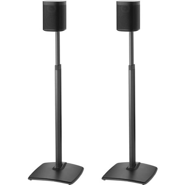 Sanus WSSA2-W2 höjdjusterbart trådlöst högtalarstativ i par för SONOS ONE PLAY: 1 och PLAY: 3 - vit