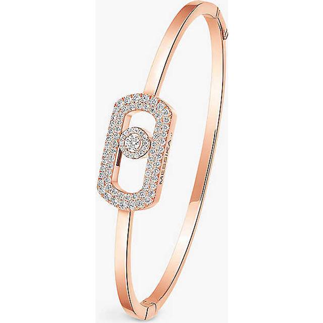 Messika Rose Gold and Diamond So Move Pavé Bangle