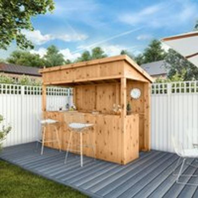Mercia Premium 9' x 4' Pressure Treated Garden Bar, Brown
