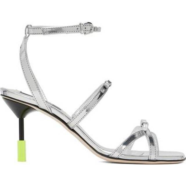 MSGM Silver Bow Heels - 90 SILVER - IT 35