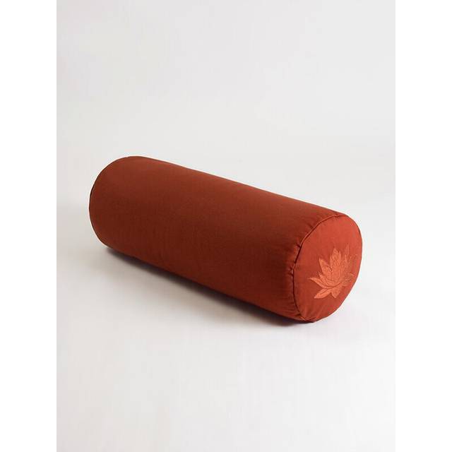 (Terracotta) Yoga Studio Organic Buckwheat Lotus Bolster