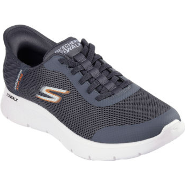 Skechers herr Free Slip-Ins Go Walk Flex Hands Up sneakers, grå, 42,5 EU bred, GRÅ, 42.5 EU Weit