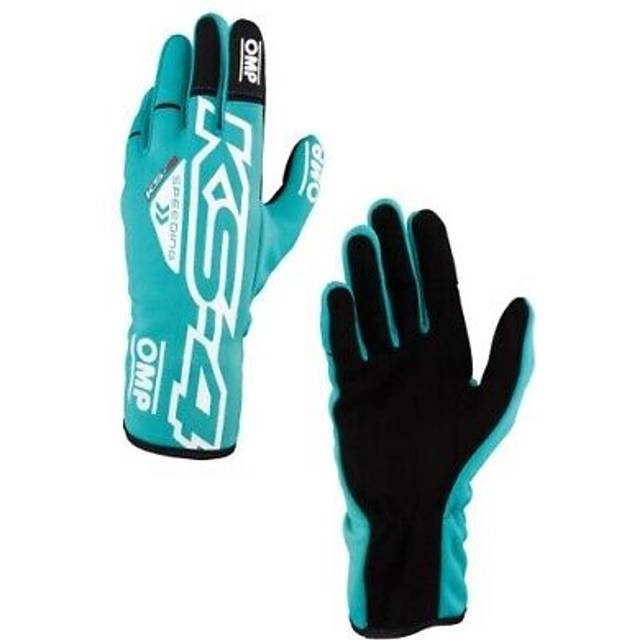 OMP KS-4 Kart Gloves - Colour: Fluro Yellow, Size: XXXS