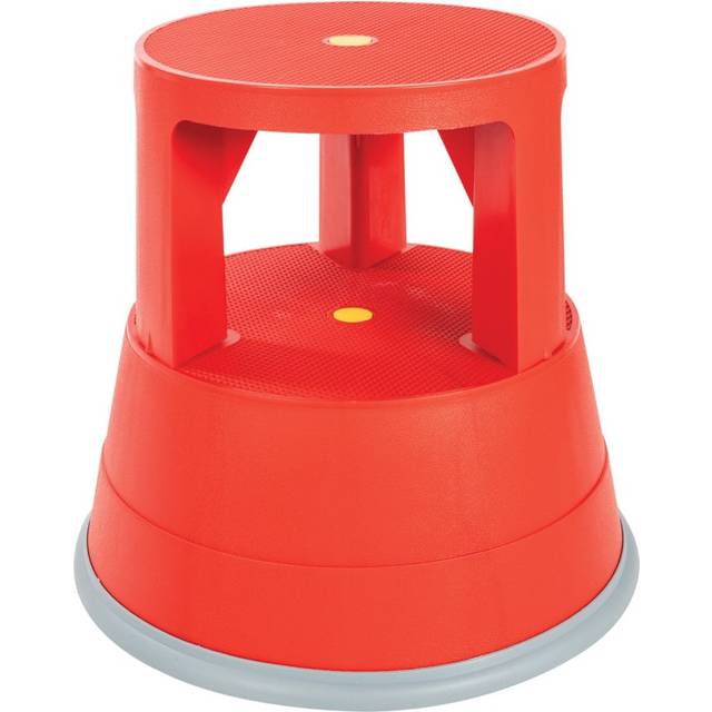 Lincoln Red Plastic Kick Stool