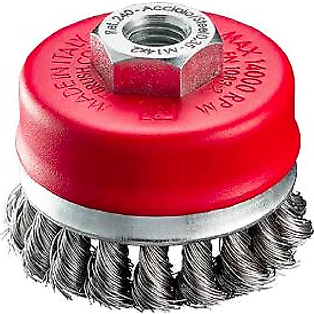 SIT 85mm X M14 Steel Twist Knot Cup Brush TU85