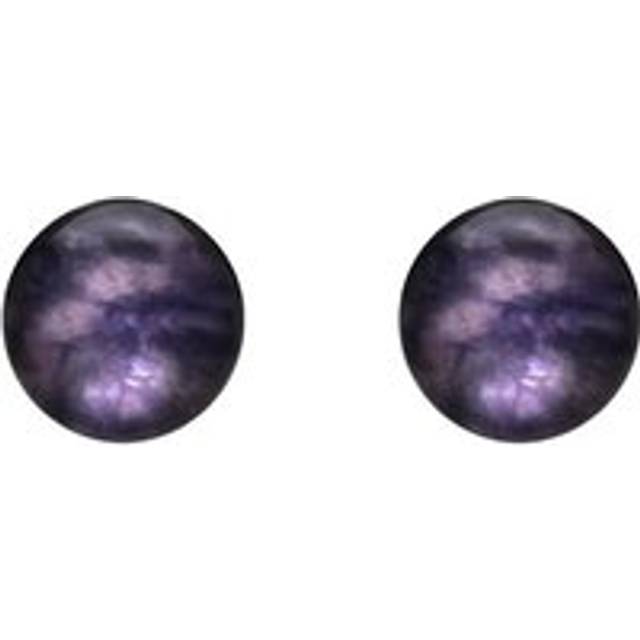 Sterling Silver Blue John 6mm Ball Stud Earrings