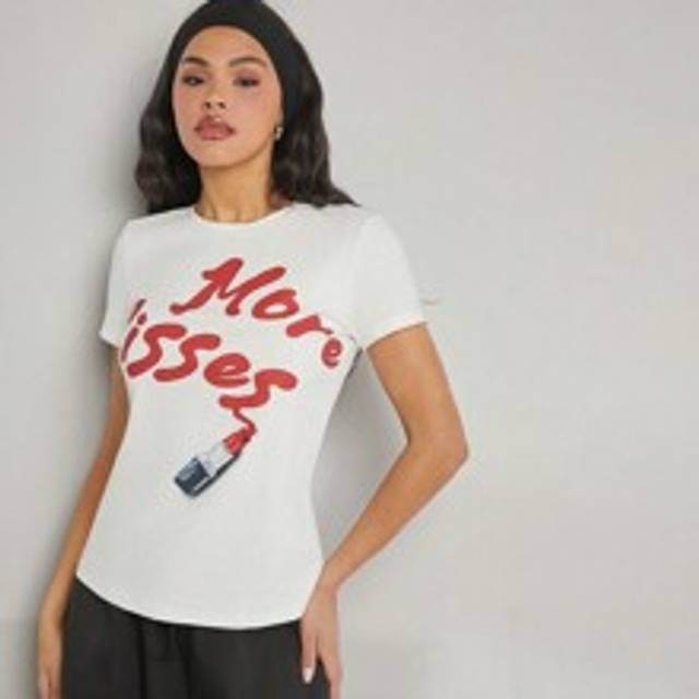 Letter Grafisk Kortärmad Rundhalsad Casual Tee - Vitt (L,M,S,XL,XS,XXL,XXS)