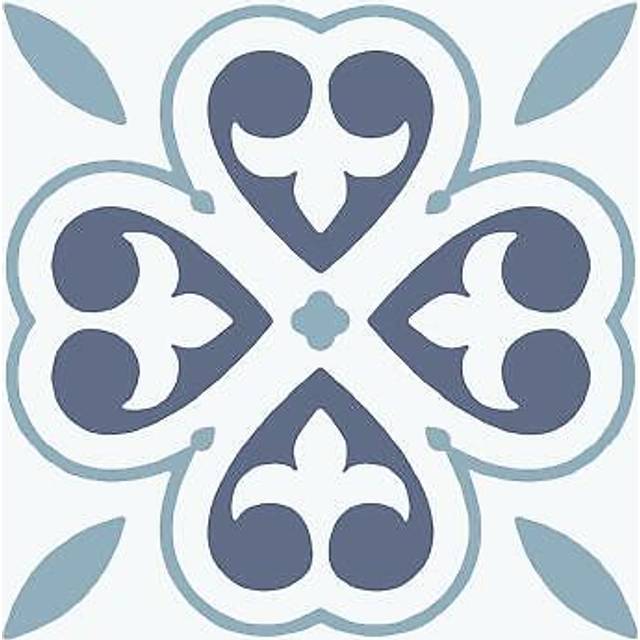 Oriental Flower Floor Tiles Self Adhesive Vinyl Flooring Kitchen Bathroom 1mÂ²