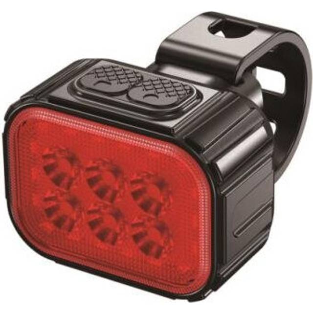 (a-red) WHeel 6/24 Lamp Bead Bicycle Headlight Tail Light Set 8/12 Mode TYPE-C Rechargeable Waterproof Cycling Tail Light Combination