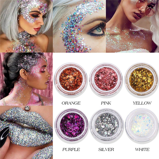 moresk-Eye Glitter Eyeshadow Nail Hair Body Face Glitter Gel Long Lasting Sparkling Sequins Festival Shinny Decoration Party, 3