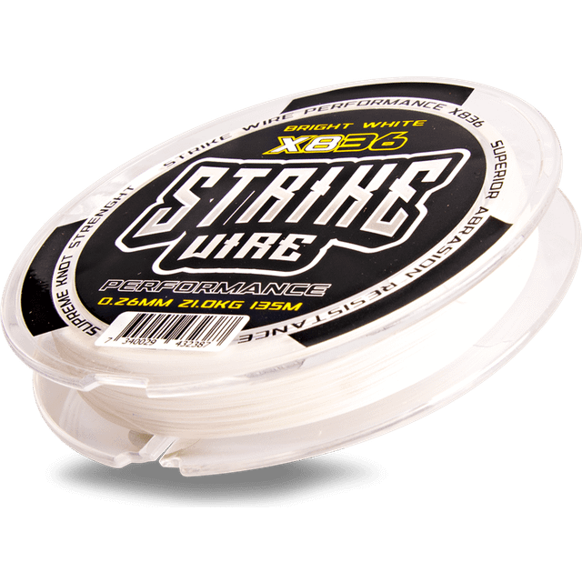 Strike Wire Performance 836 0,22mm/14kg -135m Bright White Flätlina -