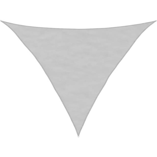 vidaXL Sun Shade Sail Light Grey 3.5x3.5x4.9 m 100% Polyester Oxford