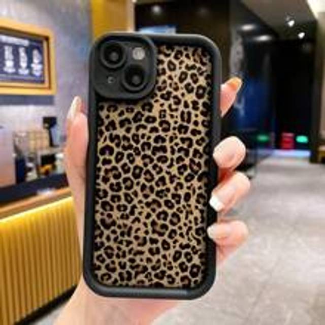 Leopardtryck målat high-end texturerat anti-fall telefonfodral Skyddsfodral Passar för IPhone15 Anti-Drop Nytt IPhone14 Candy Painted Anti-Drop Creati - Multifärgad (Multi-size)