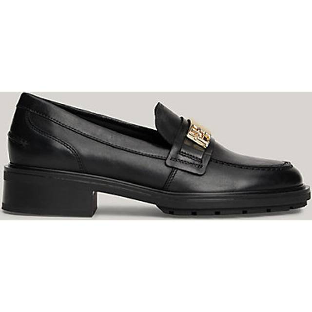 TH Monogram Leather Loafers