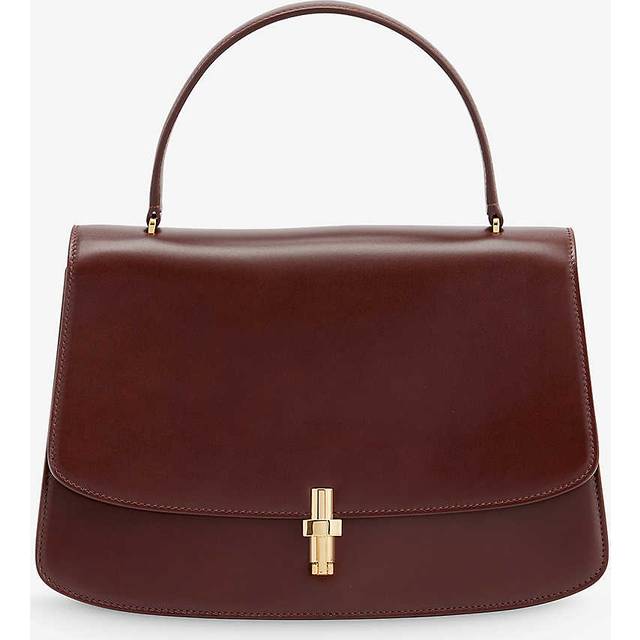 The Row Bourbon Shg Sofia 11.75 Leather Top-handle Bag 1 Size