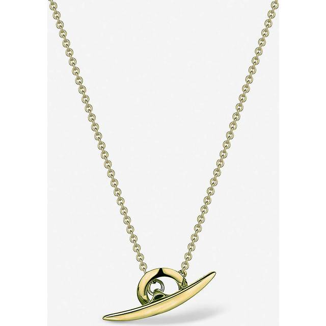 Shaun Leane Womens Yellow Arc T-bar Gold-plated Vermeil Silver Necklace - YELLOW