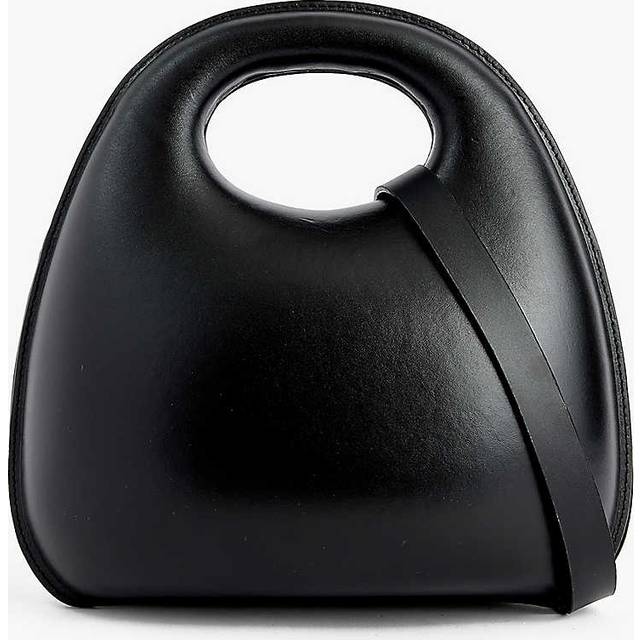 Lemaire Black Egg Leather Handbag - BLACK