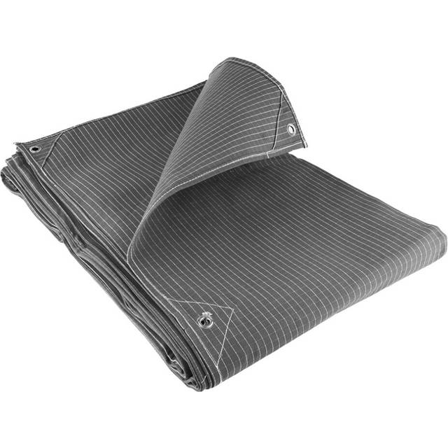 (1.2M x 1.8M) GroundMaster 17Oz Rip-Stop Canvas Tarpaulin - Heavy Duty Water Resistant Cover