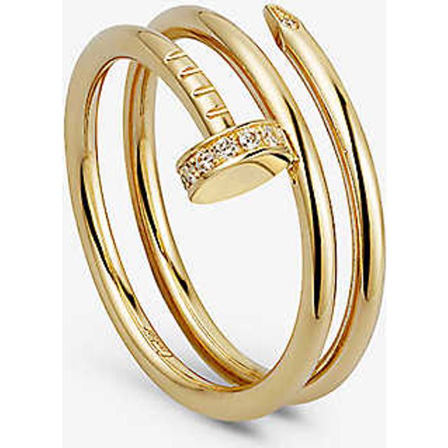 Cartier Juste Un Clou 18ct Yellow-Gold and 0.08ct Brilliant-Cut Diamond Ring