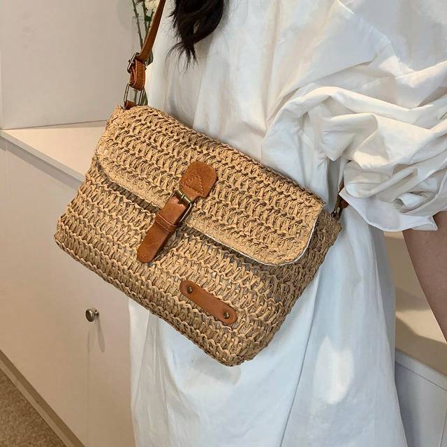 SHEIN New Fashion Woven Bag Shoulder/ Crossbody Bag For Women&#39;s Casual Style, Woven Design, Holiday Essentials, Perfect For Travel, Vacation, Holiday & Beac