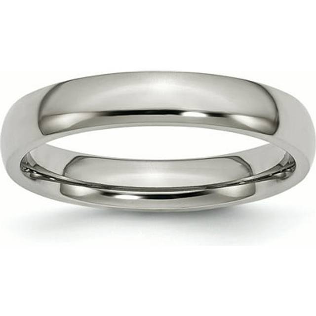Bridal TB21-10.5 4 mm Titanium Polished Band, Size 10.5