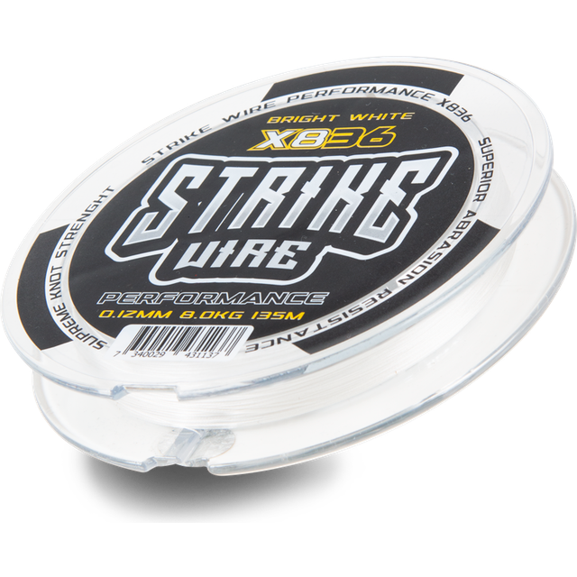 Strike Wire Performance 836 0,10mm/6,5kg -135m Bright White Flätlina